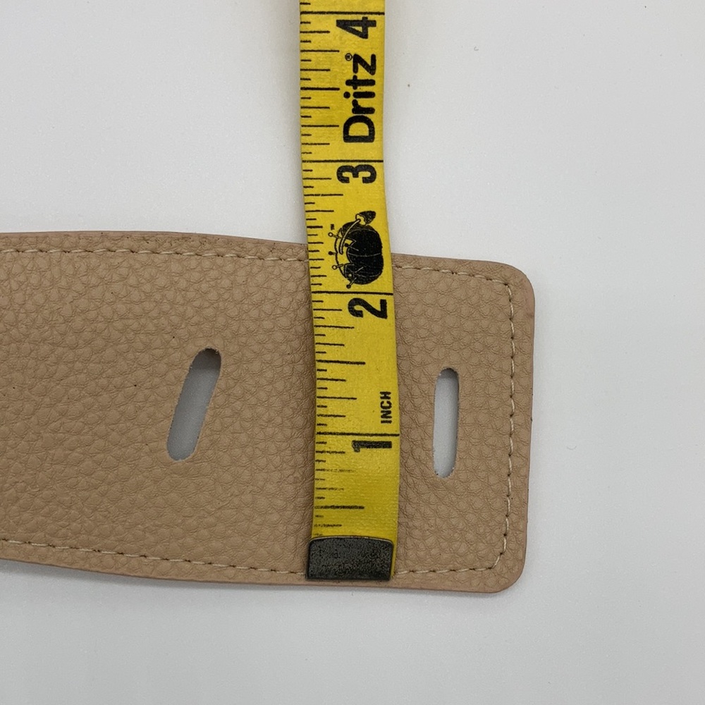 NWT Tan Wrap Coat Belt Vegan Leather O/S - Picture 8 of 10